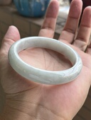 1025 0816天然A货翡翠59 8意境云朵棉带洒金无纹裂