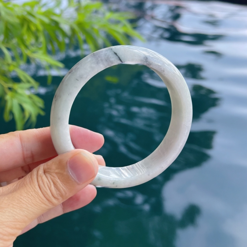 天然A货翡翠58-17-8大轮胎无裂