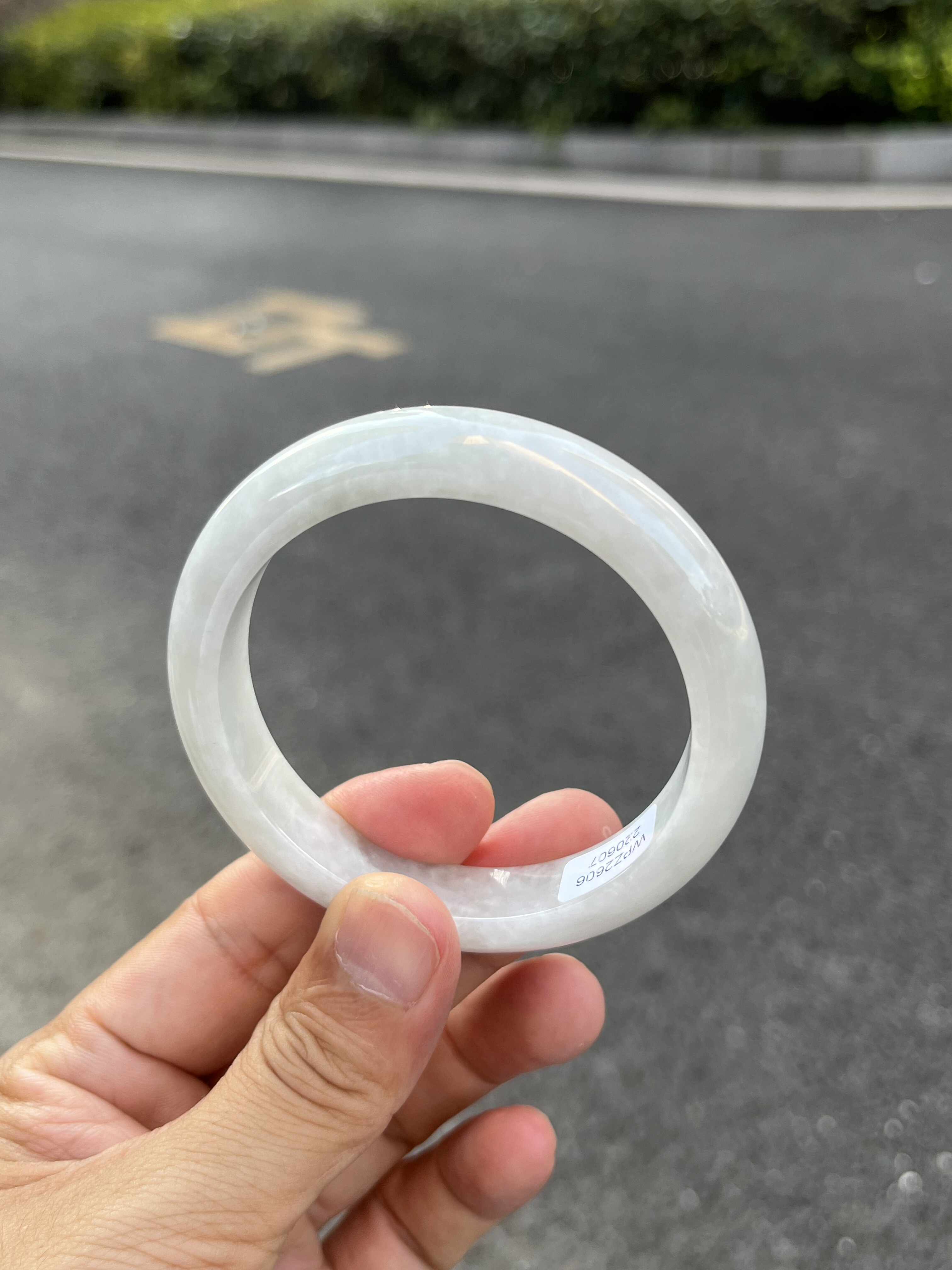 0607天然A货翡翠手镯57-缅甸翡翠