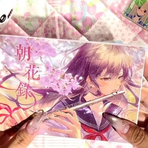 小红书新款朝花录贴纸书贴贴童话匣可爱创意趣味解压女孩手帐安