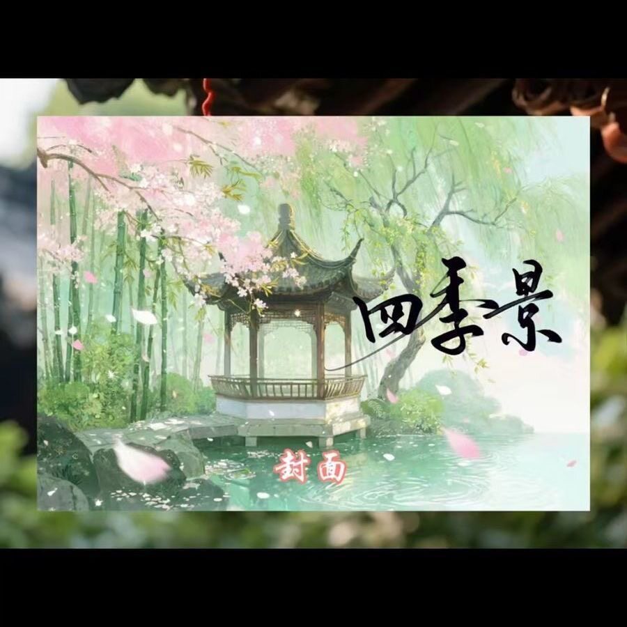 小清新四季景风景贴纸书高颜值ins风淡雅日系拼贴diy加厚相册