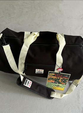 Corteiz HMP Alcatraz Duffle-black 新款旅行黑色手提包包