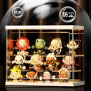 手办展示盒防尘盲盒展示架透明开门收纳盒玩具置物架小摆件展示柜
