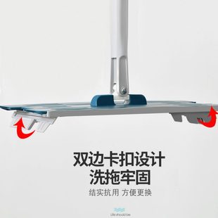 懒人免手洗平板拖把家用乐 厂促拖把桶刮刮 拖把懒人拖布拖地拖把
