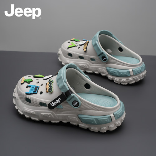 JEEP拖鞋男士防滑软底洞洞凉拖