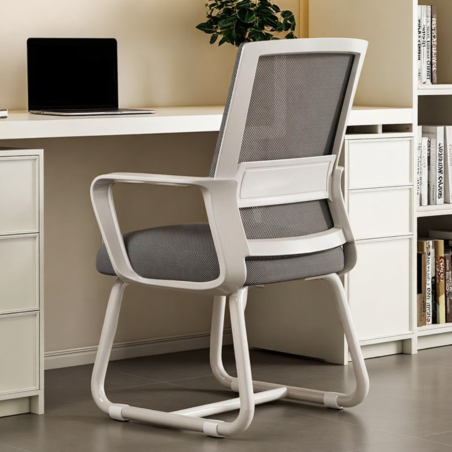 电脑椅弓形会议椅网布员工办公椅