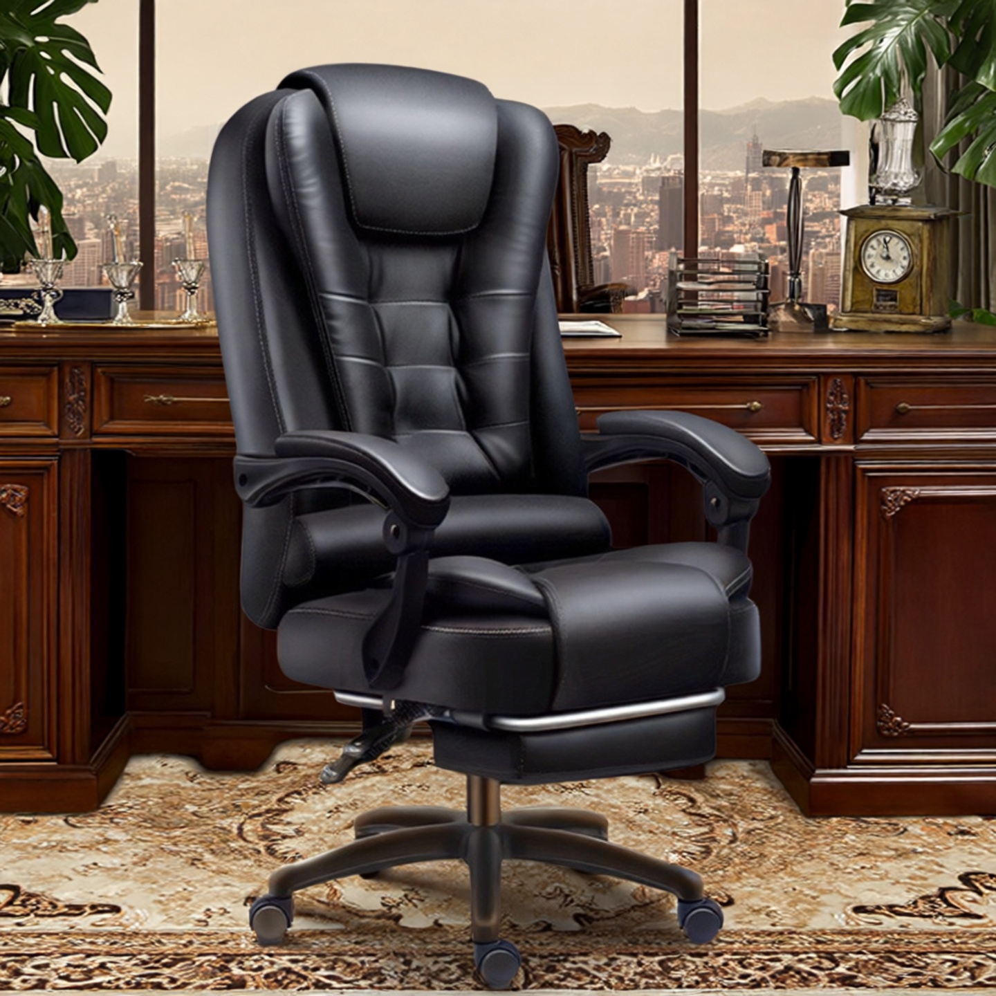 老板椅子可躺椅沙发椅真皮电脑椅