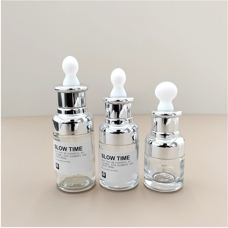 高档加厚滴管分装瓶高级精油空瓶美容院小样瓶调配瓶20ml30ml50ml