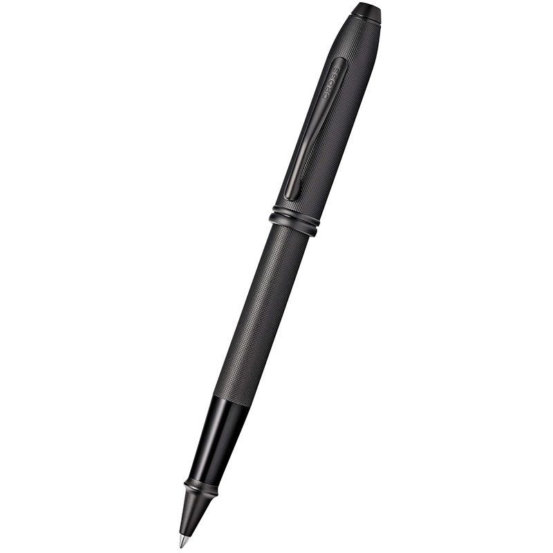 CROSS高仕美国签字笔涛声系列喷砂哑光黑书写宝珠笔商务办公送礼