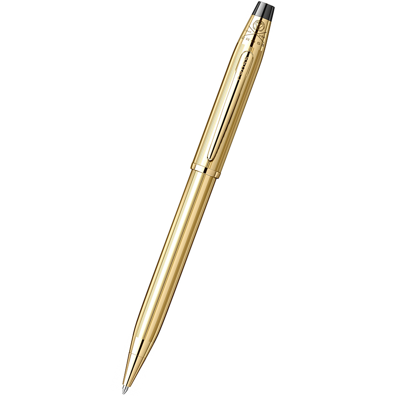 美国CROSS高仕圆珠笔新世纪系列10K包金男女原子笔商务办公送礼