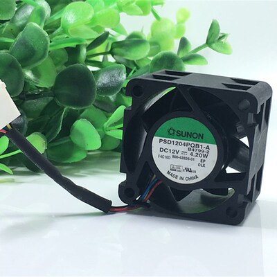 SUNON PSD1204PQB1-A B4799-1 12V 4.2W 4CM 4028 4线温控风扇