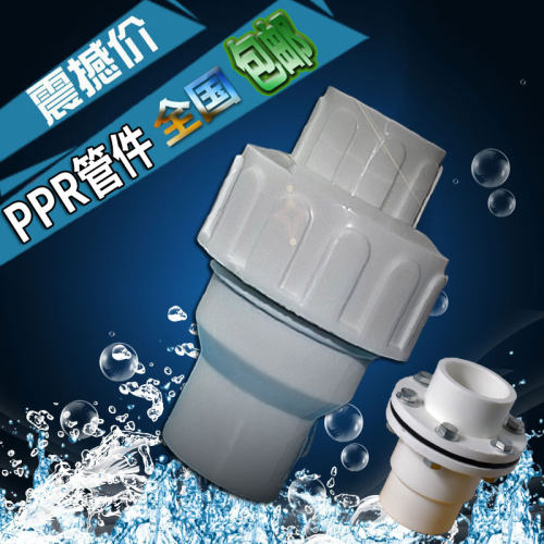 止回阀门4分20PPR管配件6分25单向进水1寸32/40/50防倒流闭止水阀