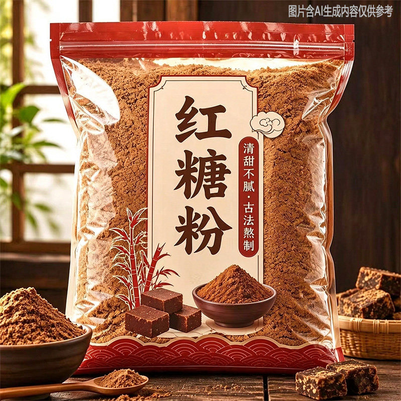 2026年古法熬制红糖粉纯甘蔗糖老红糖馒头姜茶用商用批发红糖粉