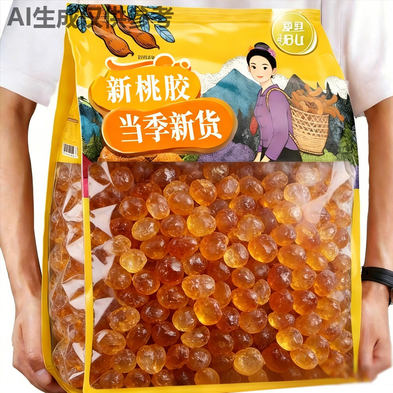 当季新货自然晾晒桃胶特产级干货