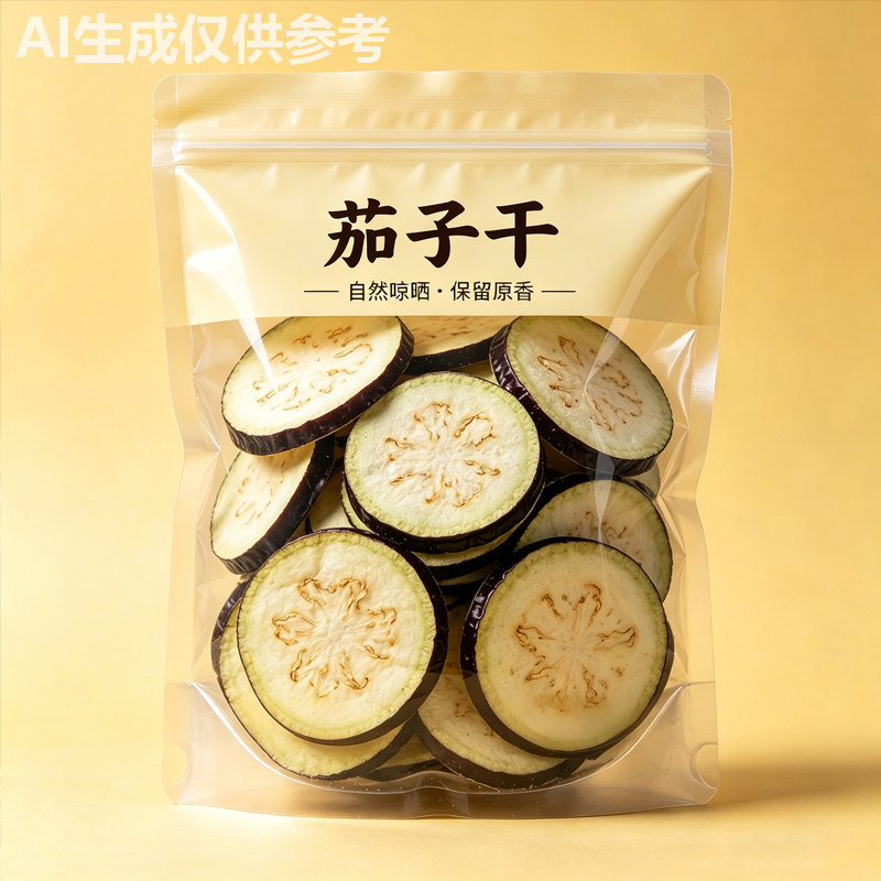 自然晾晒茄子干原香干货批发包邮