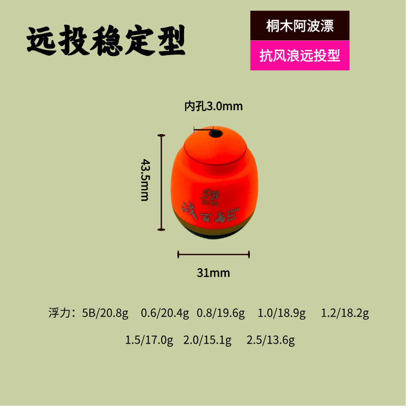战百岛远投阿波中通浮漂