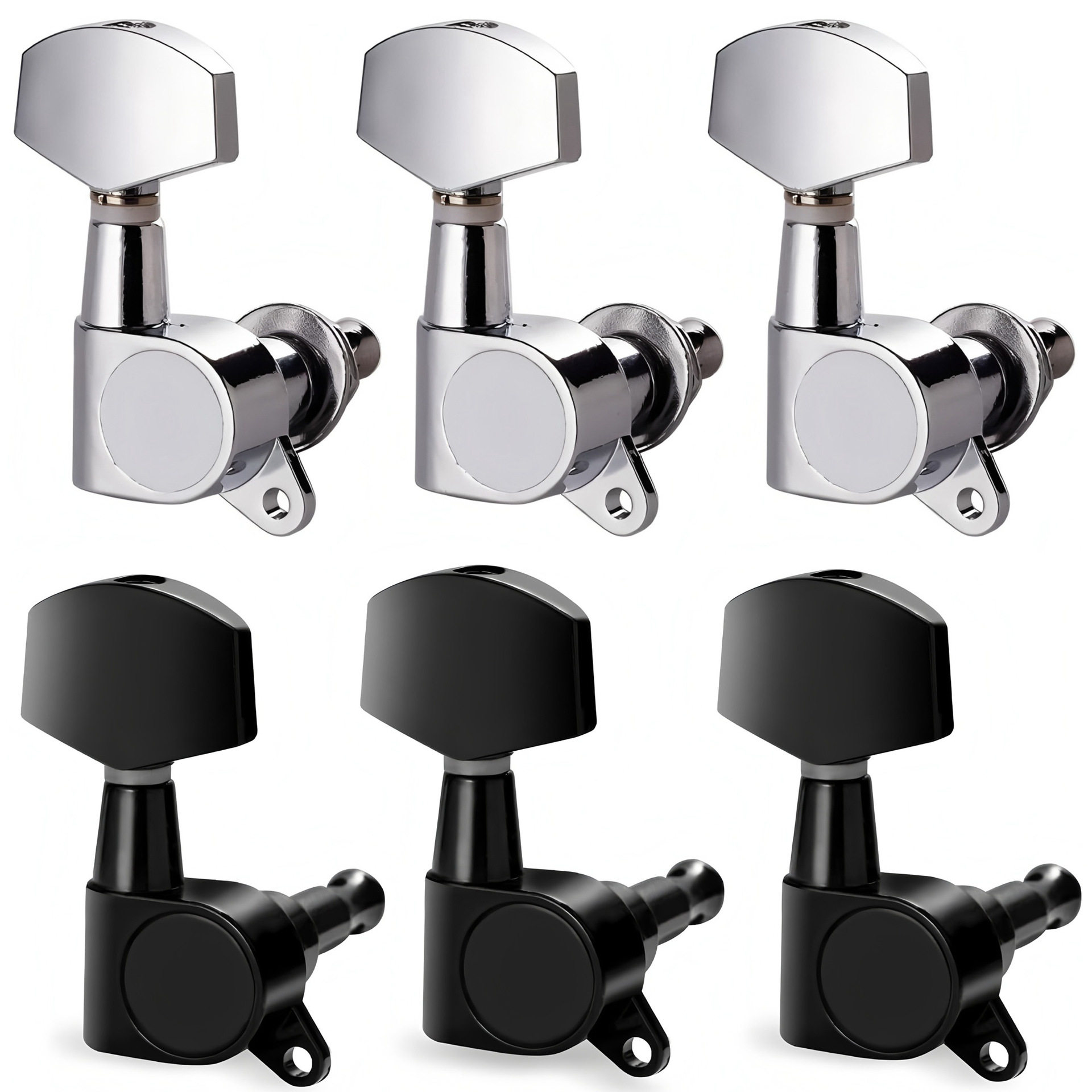 1:15 6个民谣吉他/电吉他全封闭弦钮弦轴大手柄琴弦弦准弦卷器