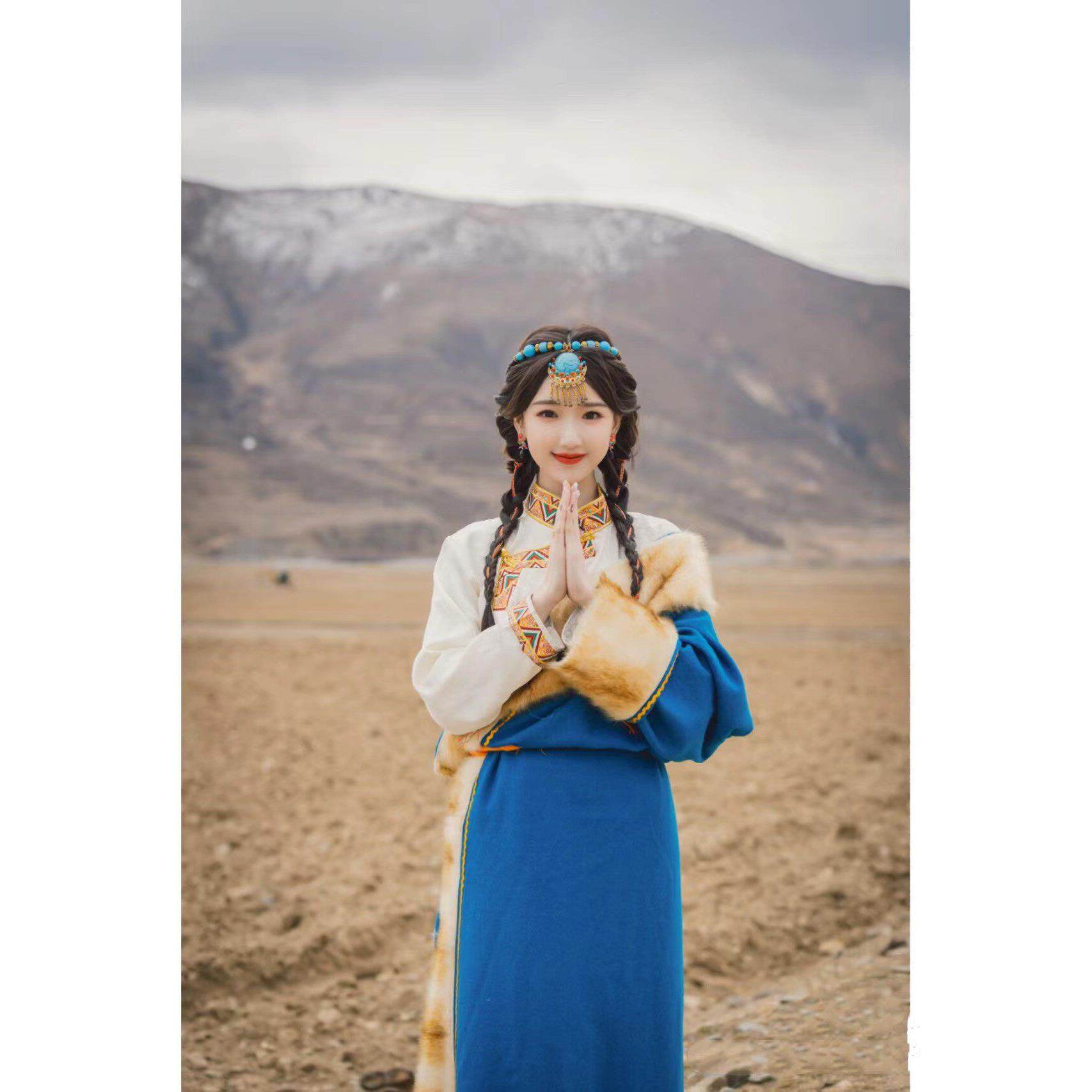新款毛晓彤同款少数民族风情女款西藏服装藏装云南旅拍表演演出服