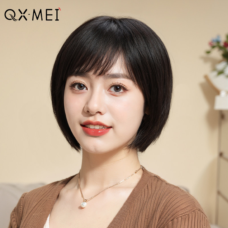 假发女全头套女士全真发自然短直发修颜减龄中老年妈妈款假头套