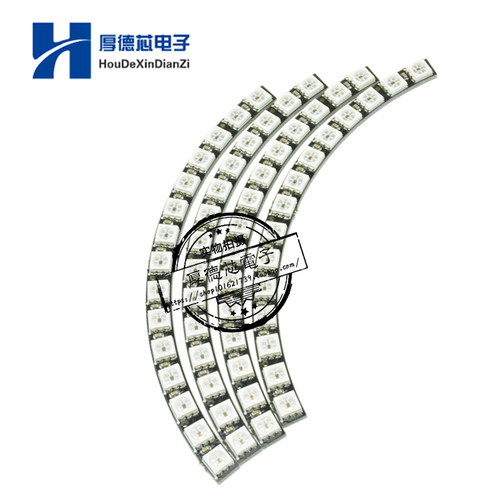 WS2812 5050 60为RGB LED环形亮灯面板圆形小环