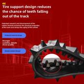 久保田橡胶履带Ward 高花加厚耐用收割机专用履 888 Jinlilon 988