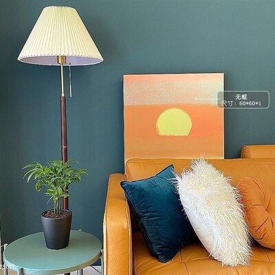 速发安迪沃霍尔抽术装饰画艺照简约日出和日落拍象背景墙挂画