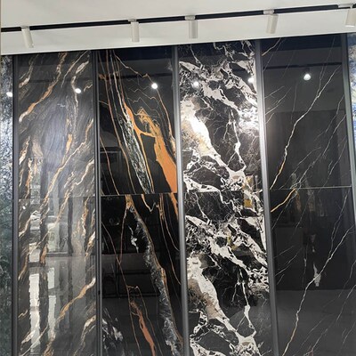 速发奢石客厅瓷砖地酒大板大理石通体x1500V别墅7地05砖店蓝色