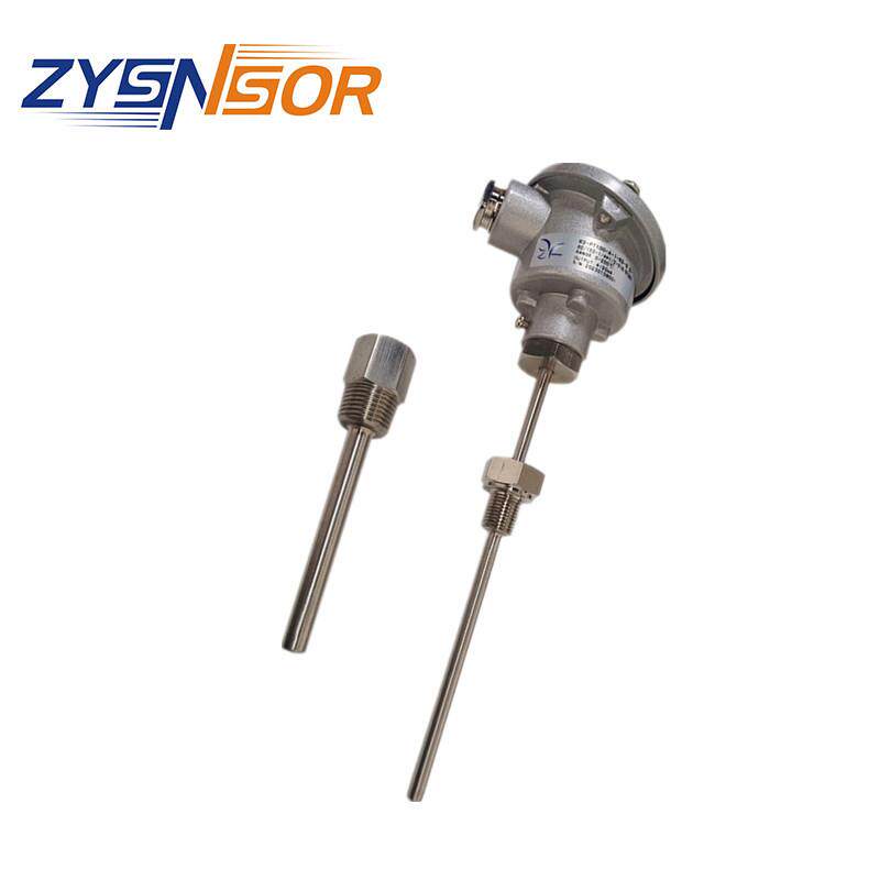 ZYSENSOR套管型热电阻 管长80/150MM 9.5MM 1/4*1/2螺纹 4-20MA图片