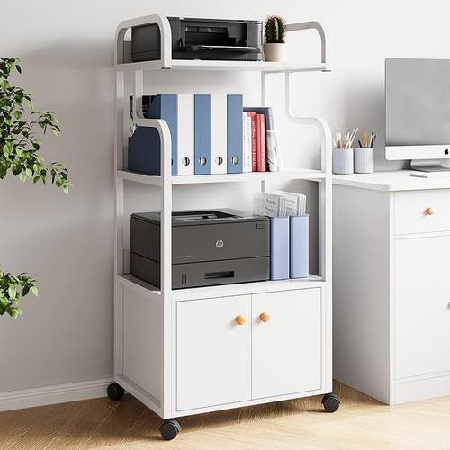 打印机置物架落地多层多功能储物架铁艺客厅办公室靠墙收纳架层架