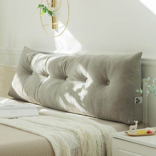 纯色现代三角床头靠垫床上靠枕大靠背靠垫榻榻米客厅软包卧室靠包