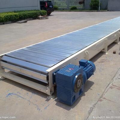 不锈钢链板提升机定制挡板爬坡链板传送带镀锌螺丝传送链板输送机