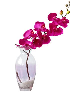 花新中式色玻璃花瓶意黄玉色创水培黄插花干花器家居装饰简XDM约