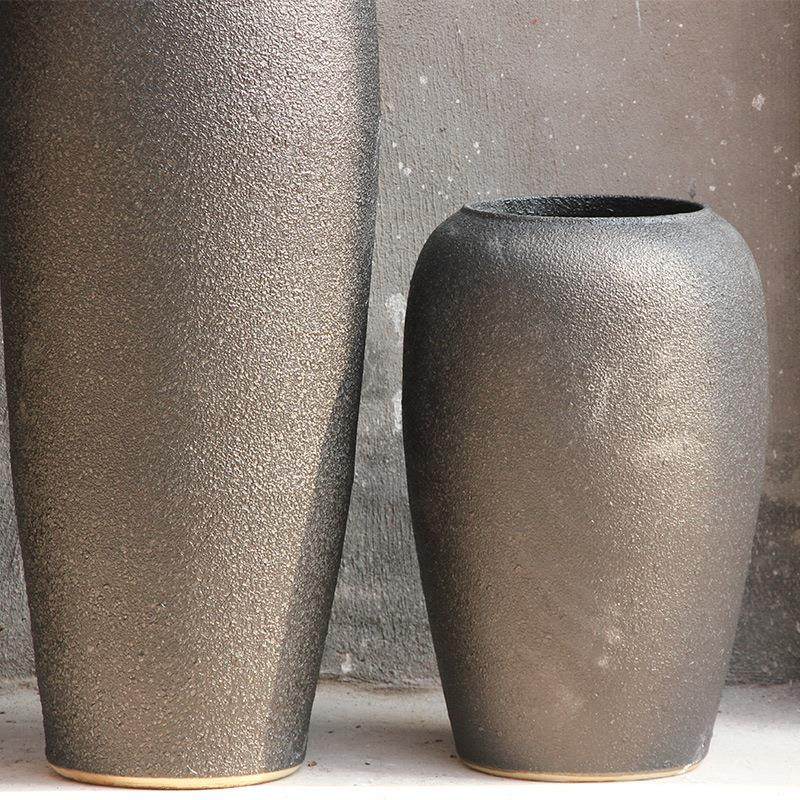 颜釉落地花大花瓶三件套酒店家YEF居软装饰插品厂家色直销,家居饰品,花瓶,淘宝优惠券,粉丝福利购,淘宝优惠卷