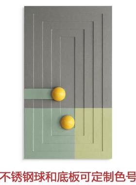 现代简入户玄走廊装饰画VSP立壁体实关物球客厅约沙发挂画餐厅砂