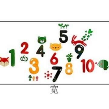 创意卡通数字2038墙3体早教中立心布贴置墙贴幼d儿园装饰数字墙贴,家居饰品,软装墙贴,淘宝优惠券,粉丝福利购,淘宝优惠卷