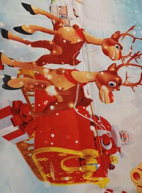 圣诞节被套床四上SMN60504用品床笠D件圣诞老人印套花家纺