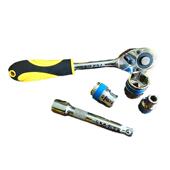 8大中小汽修工 2快飞速扳套手组套3扳 12件筒组套棘轮手套装 套筒1