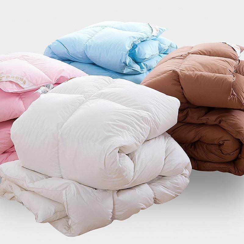 贡缎羽绒被95鹅绒保暖白加厚纯棉被芯被人子单双冬KR690820季被,床上用品,羽绒/羽毛被,淘宝优惠券,粉丝福利购,淘宝优惠卷