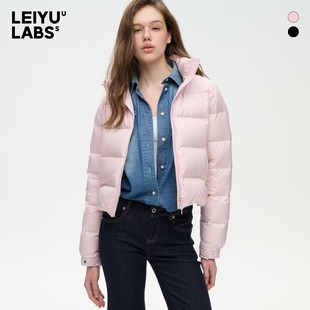白鸭绒加厚保暖超轻外套 羽绒服女冬2025年新款 LEIYU LABS立领短款