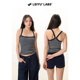 修身 LEIYU LABS针织撞色条纹工字吊带背心女夏2025年新款 显瘦上衣