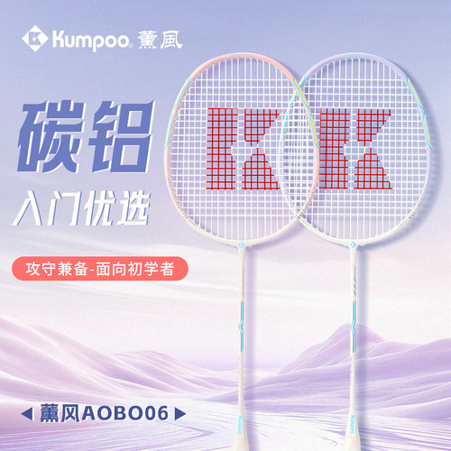 薰风碳素AOBO06新手入门羽毛球拍