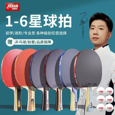 红双喜星级初学进阶专业乒乓球拍