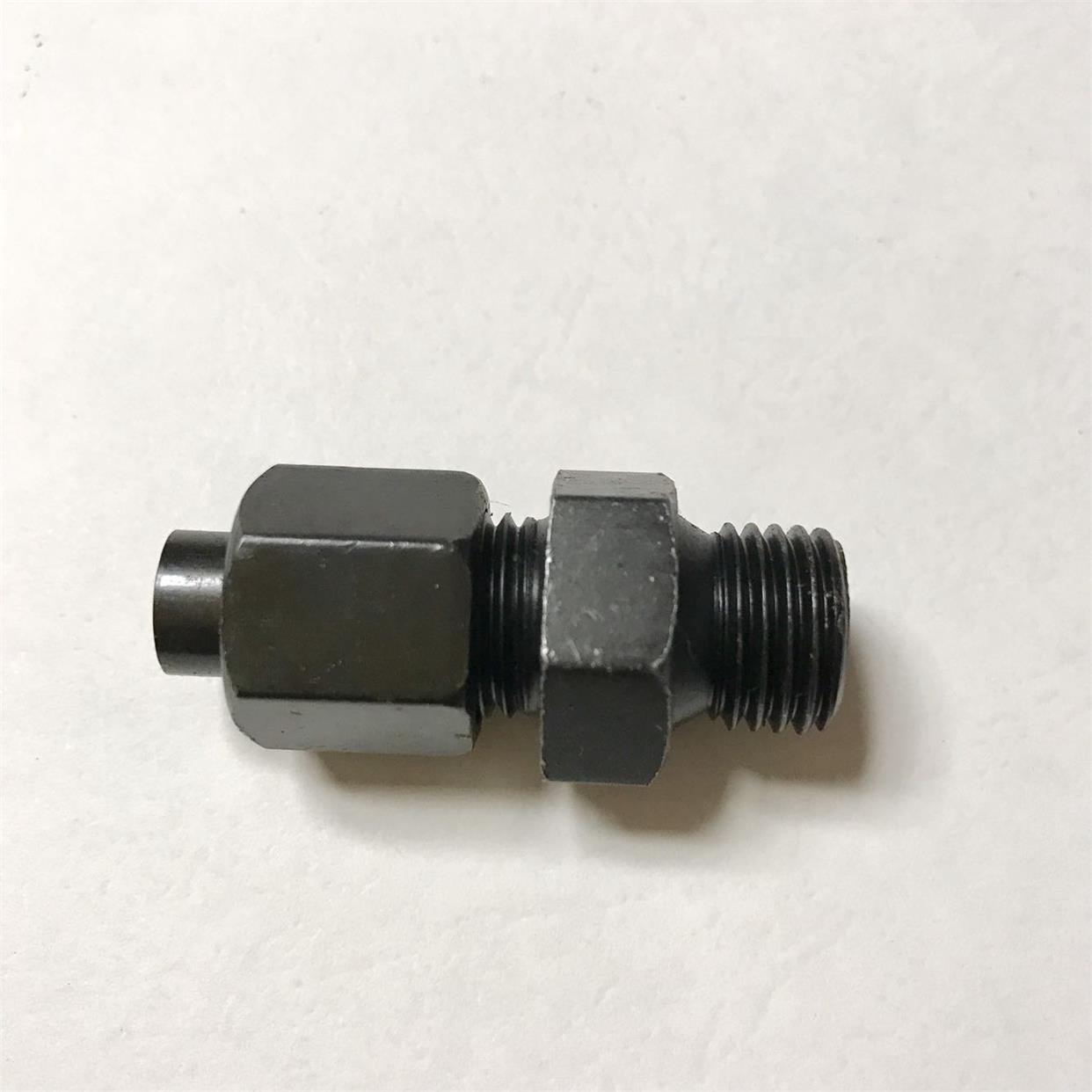 M14x1.5-8 铁制扩口式铜管直通连接接头 螺纹m14x1.5 扩口8mm铜管