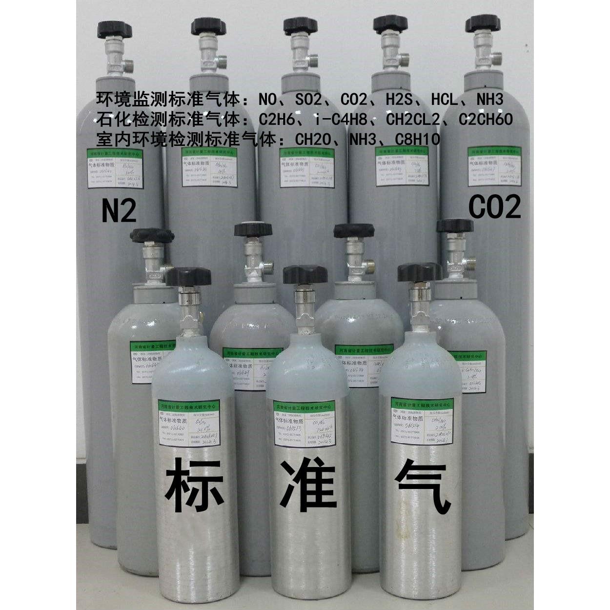 实验室标准气体报警传感器校准二氧化硫NO、NH3、HCL环境监测标气