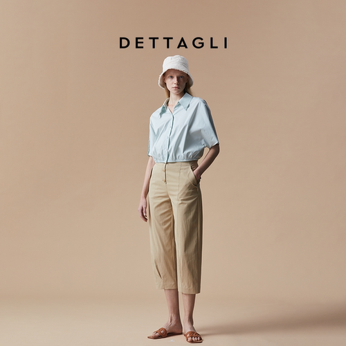 宽松短袖衬衫Dettagli夏季