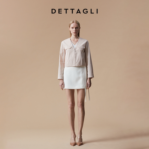 Dettagli高密棉V领短外套