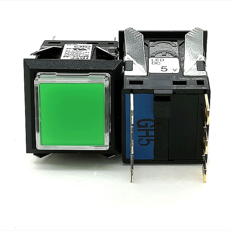 原装正品IDEC和泉一开一闭复位带灯按钮开关MA2L-M1111G R Y 5V