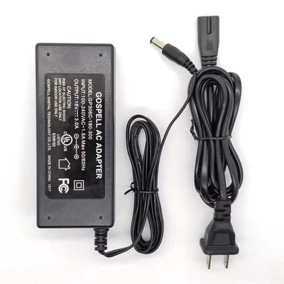 北京爱德发EDIFIER漫步者音响电源适配器ADT-60180 18V3A充电器线