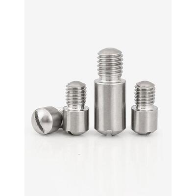 304不锈钢GB831轴位螺栓台阶螺丝一字开槽无头轴位螺钉M2M3M5M10