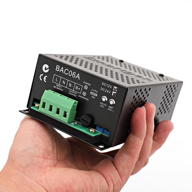 适用SmartGen众智BAC06A蓄电池充电器柴油发电机组12V24V电瓶浮充